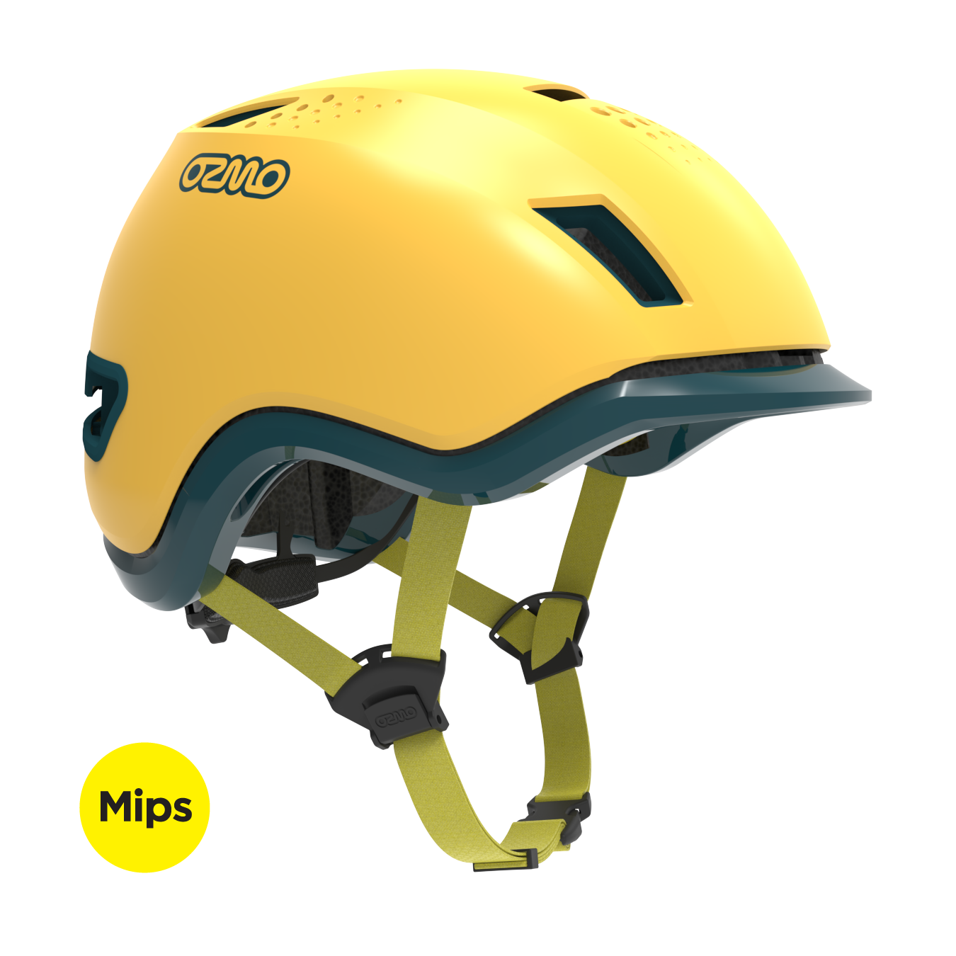 bike helmet yellow Ozmo Sidekick Mips